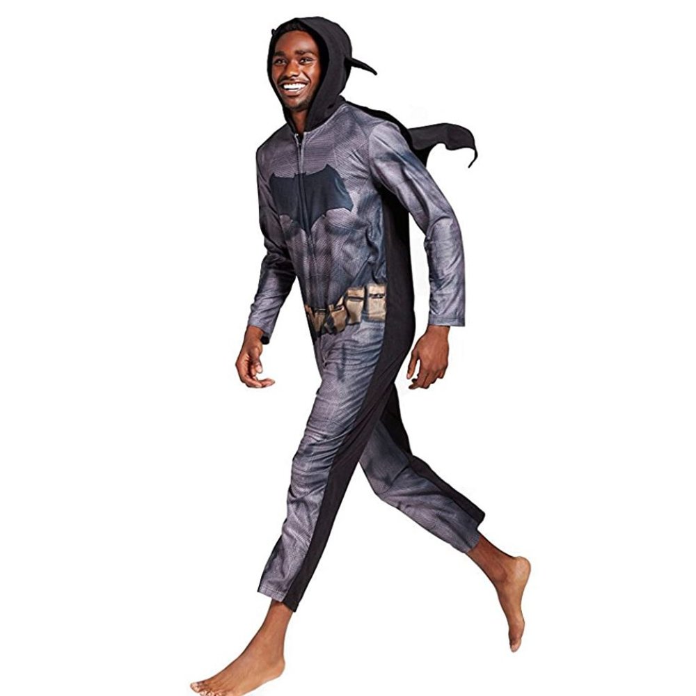 Briefly Stated Batman Men's Unionsuit Pajamas Costume NEW